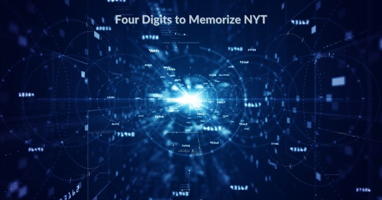 Four Digits to Memorize NYT